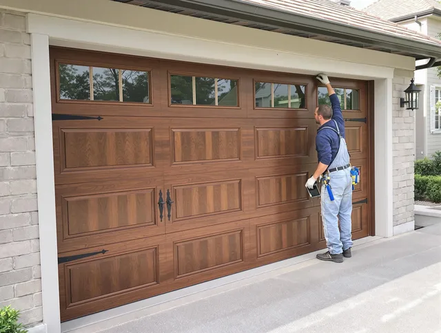 Custom garage door showcase by Wilmington Garage Door Repair in Wilmington