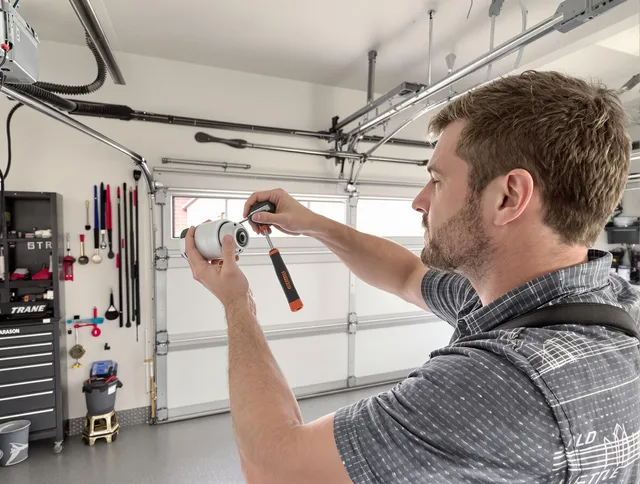 Garage door opener repair service by Wilmington Garage Door Repair in Wilmington